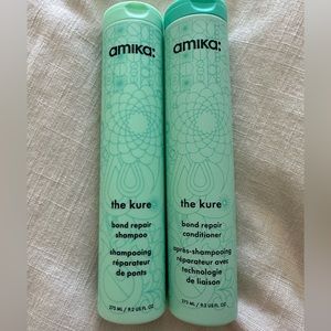 AMIKA The Kure Hair Shampoo Conditioner full size brand new 9.2 ounce Set